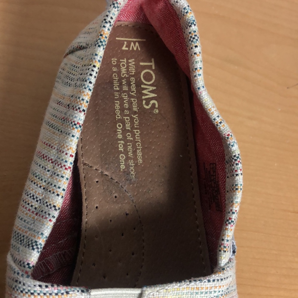 TOMS Classic Striped Slip-Ons - Picture 9 of 12